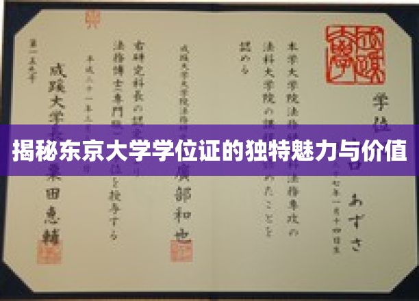 探寻东京大学学位证的非凡魅力与深层价值