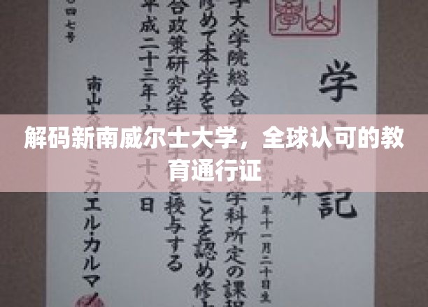 探索新南威尔士大学，国际认可的学术瑰宝