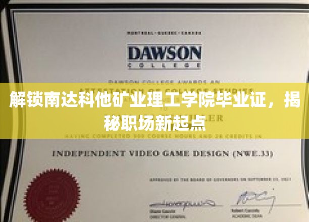揭开南达科他矿业理工学院毕业证背后的职场新篇章