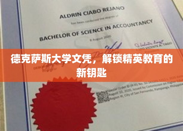 德克萨斯大学文凭，开启精英教育的新篇章