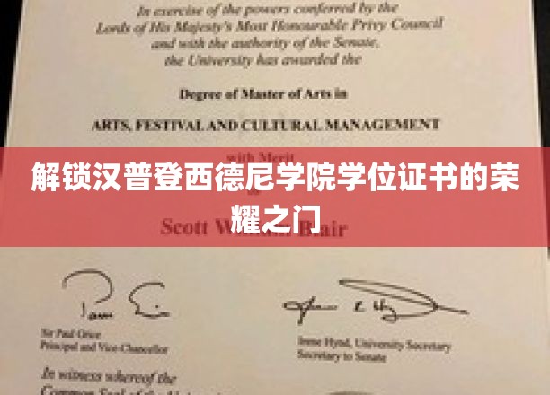 揭开汉普登西德尼学院荣耀学位的神秘面纱