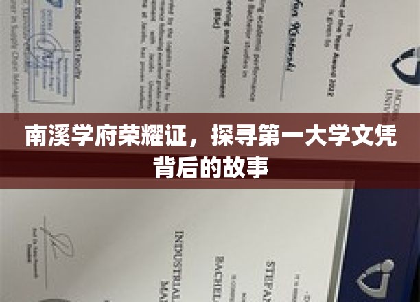 南溪学府荣耀篇章，揭秘第一文凭背后的传奇故事