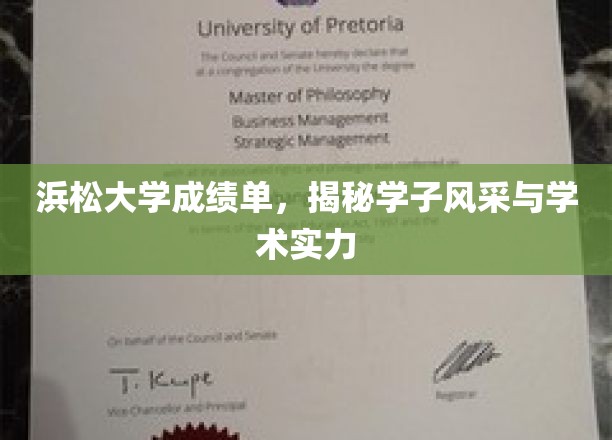 浜松大学学子风采，一纸成绩单见证学术实力与卓越成就