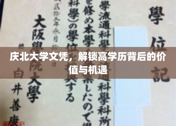 高学历新篇章，庆北大学文凭引领职场价值与无限机遇