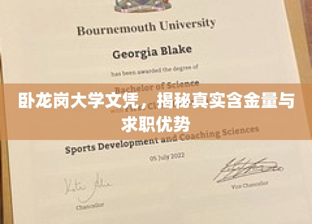 破解卧龙岗大学文凭价值，求职市场的黄金通行证