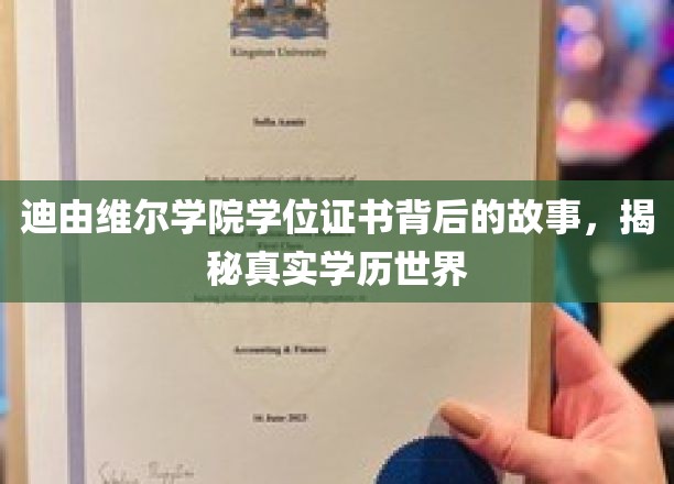 揭开迪由维尔学院证书之谜，探寻学历认证的真相与迷思