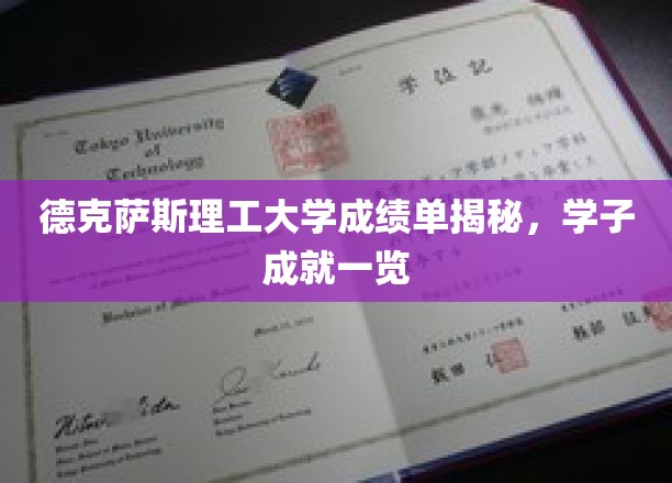 德克萨斯理工大学成绩单揭秘，学子成就一览