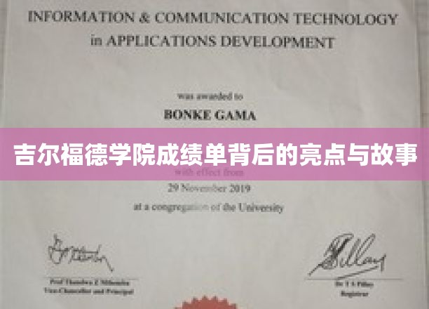 吉尔福德学院成绩单，揭开背后的辉煌篇章