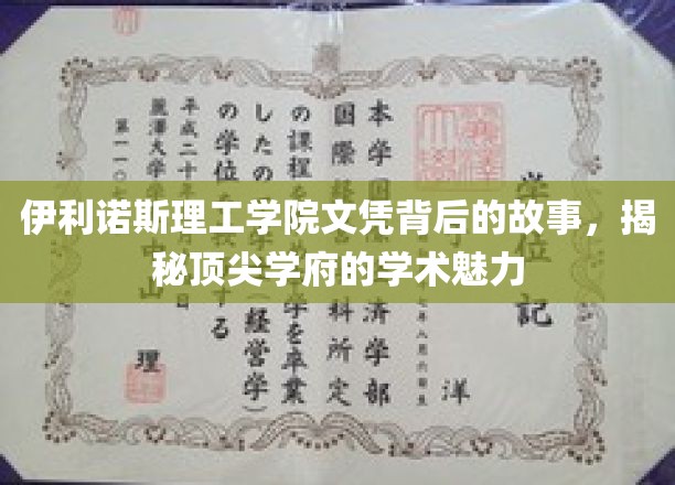 伊利诺斯理工学院文凭探秘，一窥全球顶尖学府的学术风采