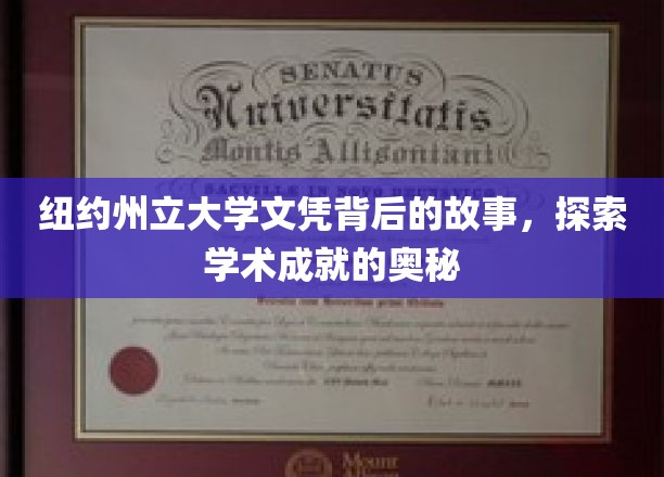 揭开纽约州立大学文凭背后的神秘面纱，揭秘学术卓越的秘籍之路