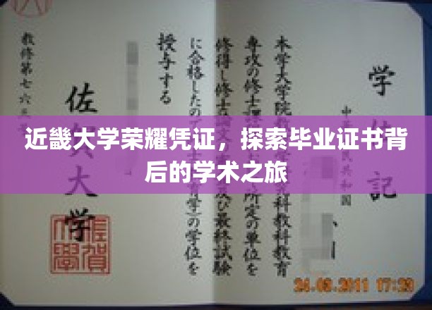 近畿大学荣耀凭证，探索毕业证书背后的学术之旅