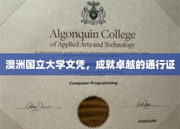 澳国立文凭，开启国际精英之路的璀璨钥匙