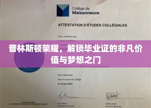 普林斯顿荣耀，解锁毕业证的非凡价值与梦想之门
