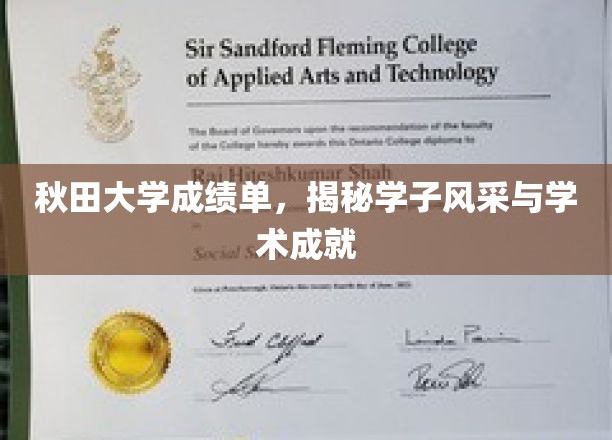秋田大学成绩单，揭秘学子风采与学术成就