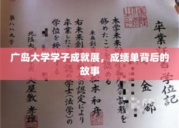 广岛学子辉煌瞬间，揭秘他们的成绩单背后传奇