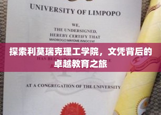 探索利莫瑞克理工学院，文凭背后的卓越教育之旅