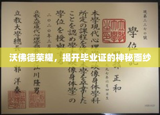 揭秘沃佛德荣耀，毕业证背后的秘密世界
