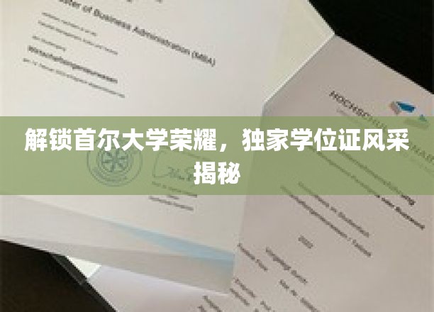 韩流巅峰学府，首尔大学学位证背后的独特魅力揭晓