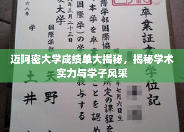 迈阿密大学成绩单大揭秘,揭秘学术实力与学子风采