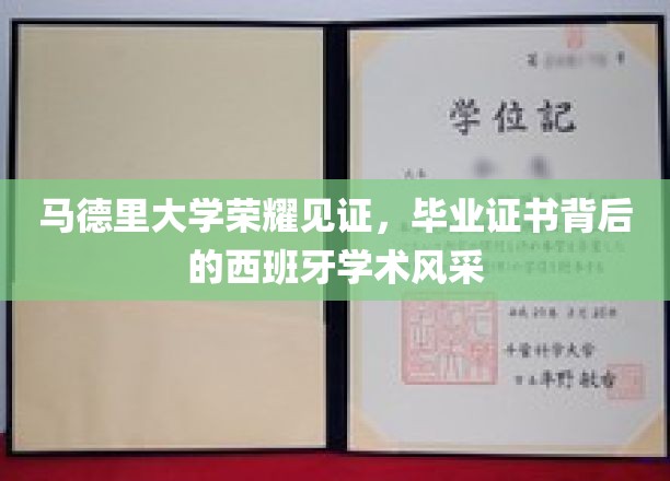 马德里大学毕业证书，一纸证书映照西班牙学术辉煌