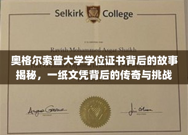 奥格尔索普大学文凭，探寻一纸证书背后的传奇征程