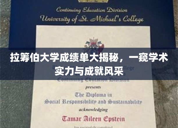 拉筹伯大学学术成就全景曝光，揭秘卓越实力与辉煌成果