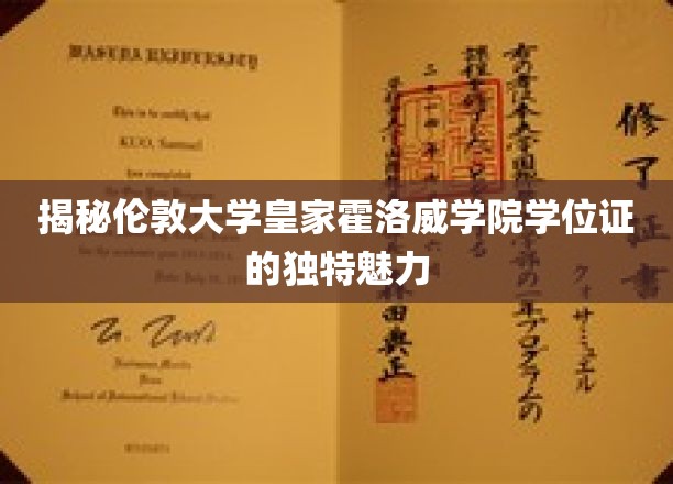 伦敦皇家霍洛威学院学位证书，一纸背后的非凡荣耀与智慧印记