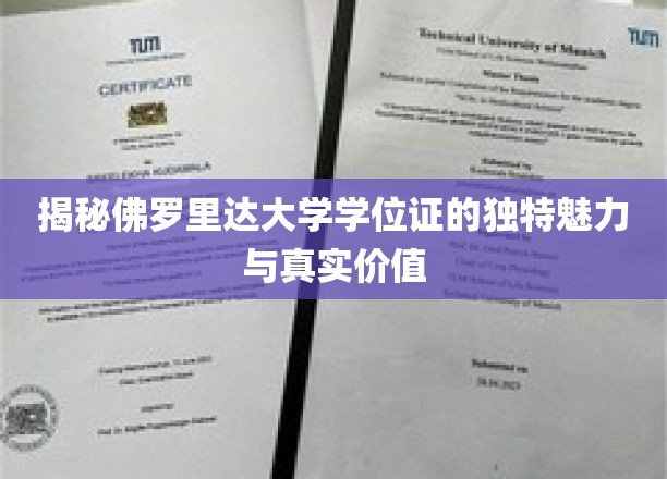 解码佛罗里达大学学位证的非凡吸引力与深层价值