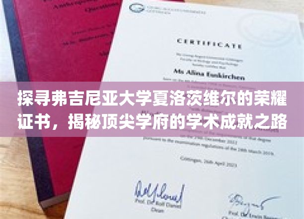 弗吉尼亚大学夏洛茨维尔荣耀证书，解码顶尖学府的辉煌学术传奇