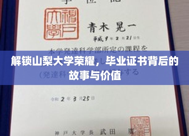 解锁山梨大学荣耀，毕业证书背后的故事与价值