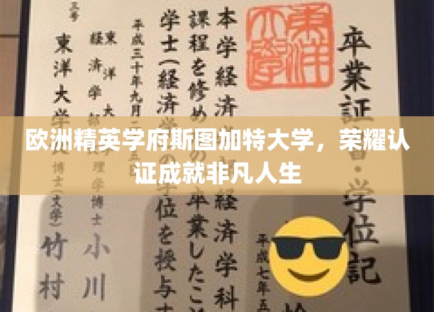 欧洲精英学府斯图加特大学，荣耀认证铸就非凡人生