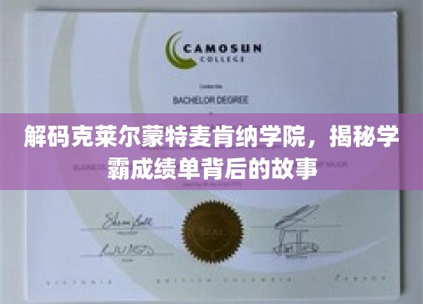 解码克莱尔蒙特麦肯纳学院，一探学霸成绩单背后的故事