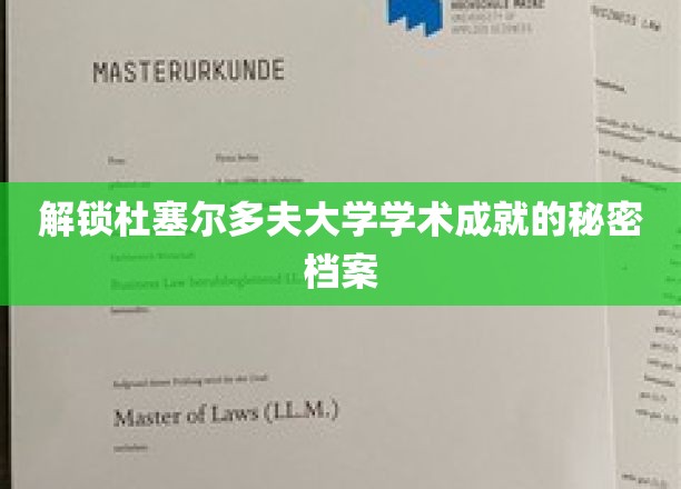 解锁杜塞尔多夫大学学术成就的秘密档案