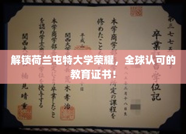 解锁荷兰屯特大学荣耀，全球认可的教育证书！
