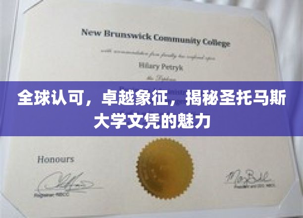 全球认可，卓越象征，探寻圣托马斯大学文凭的魅力
