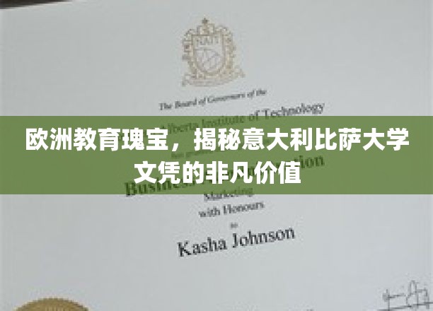 探寻意大利比萨大学文凭在欧洲教育界的璀璨光芒