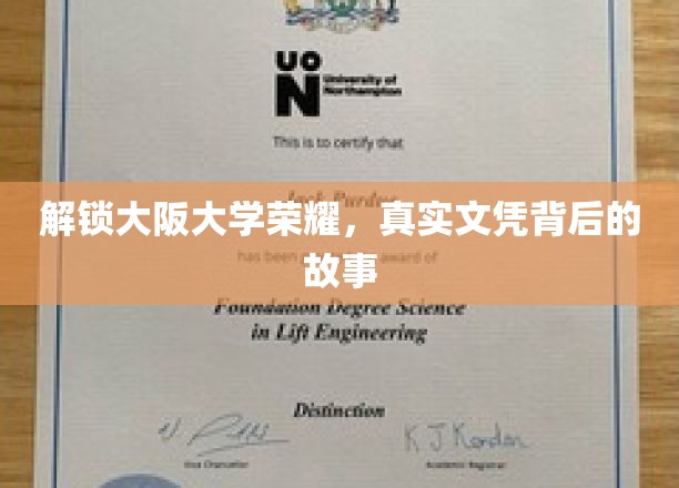 解锁大阪大学荣耀，真实文凭背后的故事