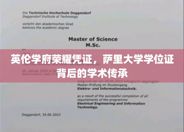 英伦学府荣耀象征，萨里大学学位证书背后的学术传承