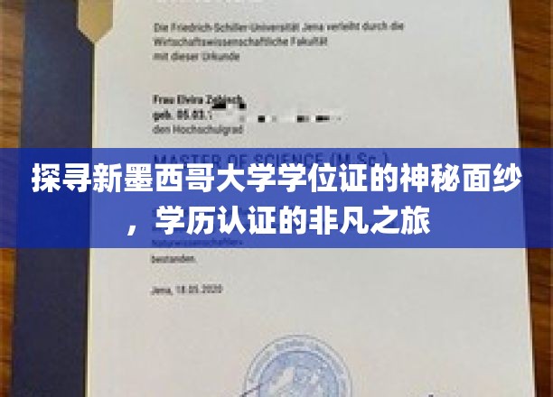 揭开新墨西哥大学学位证的面纱，一纸证书背后的非凡旅程