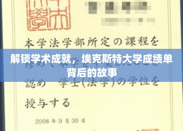 解锁学术成就，埃克斯特大学成绩单背后的故事