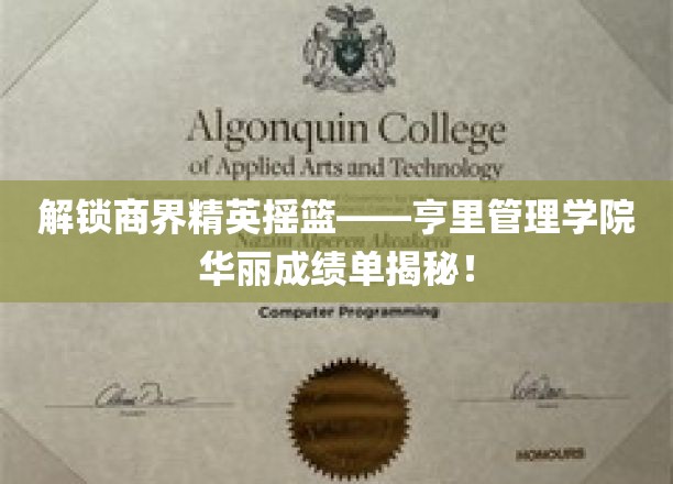亨里管理学院，揭秘商界精英孵化器的璀璨成就