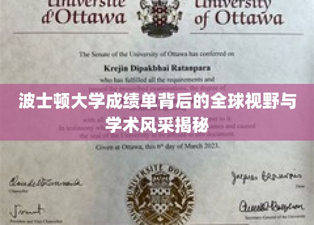 波士顿大学成绩单背后的全球视野与学术风采揭秘