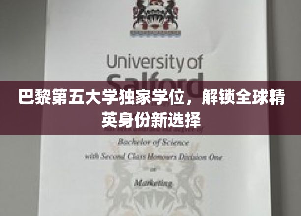 巴黎第五大学精英学位，开启国际化精英教育新纪元