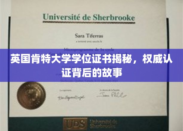 揭开肯特大学学位证书的神秘面纱，探寻权威认证的奥秘之旅
