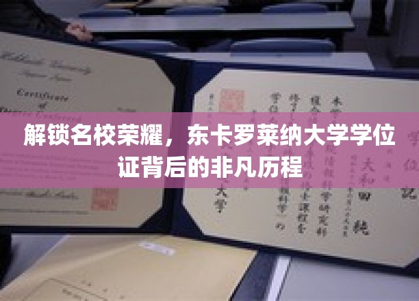 探寻东卡罗莱纳大学学位证的璀璨之路，荣耀背后的不懈追求