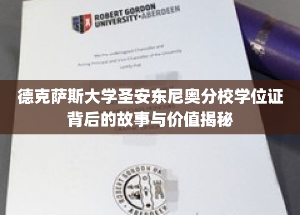 德克萨斯大学圣安东尼奥分校学位证背后的故事与价值揭秘