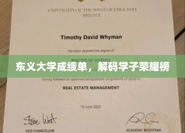 东义大学成绩单，解码学子荣耀榜