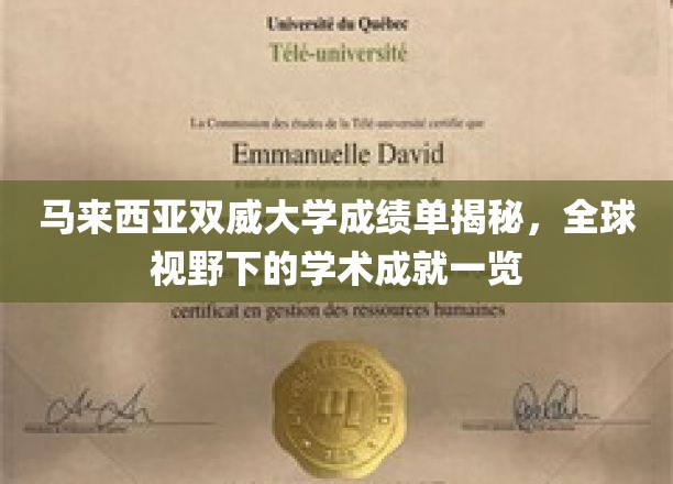 马来西亚双威大学，国际视角中的卓越学术成果大揭秘