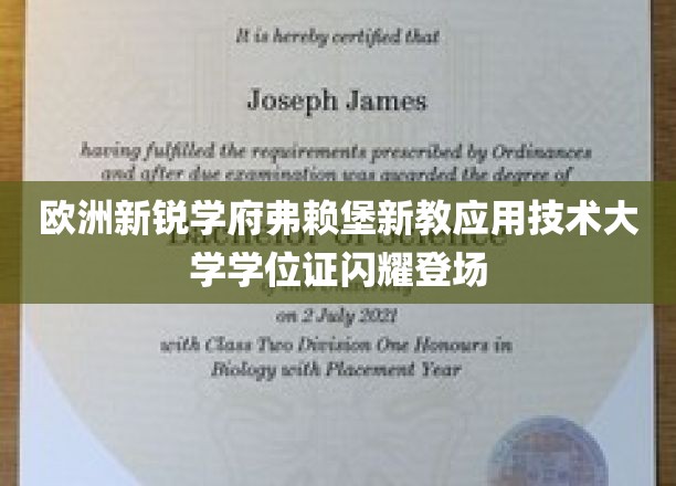 欧洲新兴之光，弗赖堡新教应用技术大学学位证书璀璨亮相