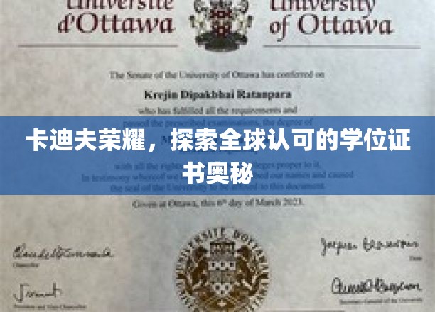 卡迪夫荣耀，揭秘全球认可的学位证书奥秘